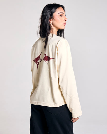 STOLEN STARS CREAM LONGSLEEVE