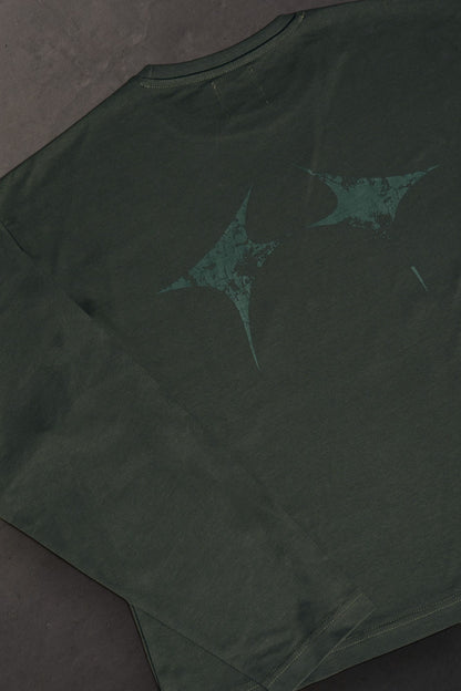 STOLEN STARS FOREST GREEN LONGSLEEVE